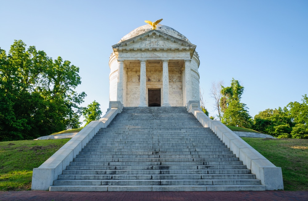 Top Ten Things to Do in Vicksburg 1 Monument at Vicksburg National Military Park, one of the top things to do in Vicksburg MS
