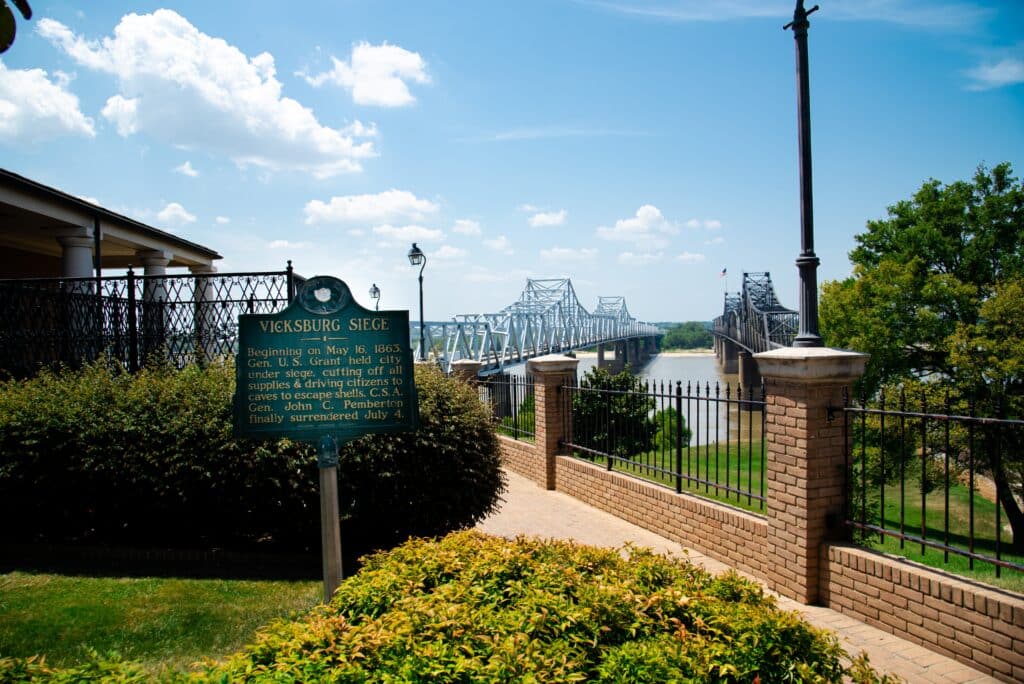 Vicksburg Civil War Landmark on the Mississippi River